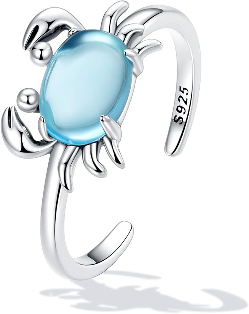 Amazon | VUZALRANO キュート カニ スターリングシルバー